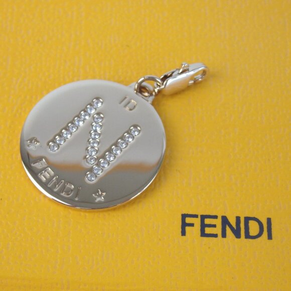 Authentic FENDI N charm metal [Used] - Picture 1 of 6